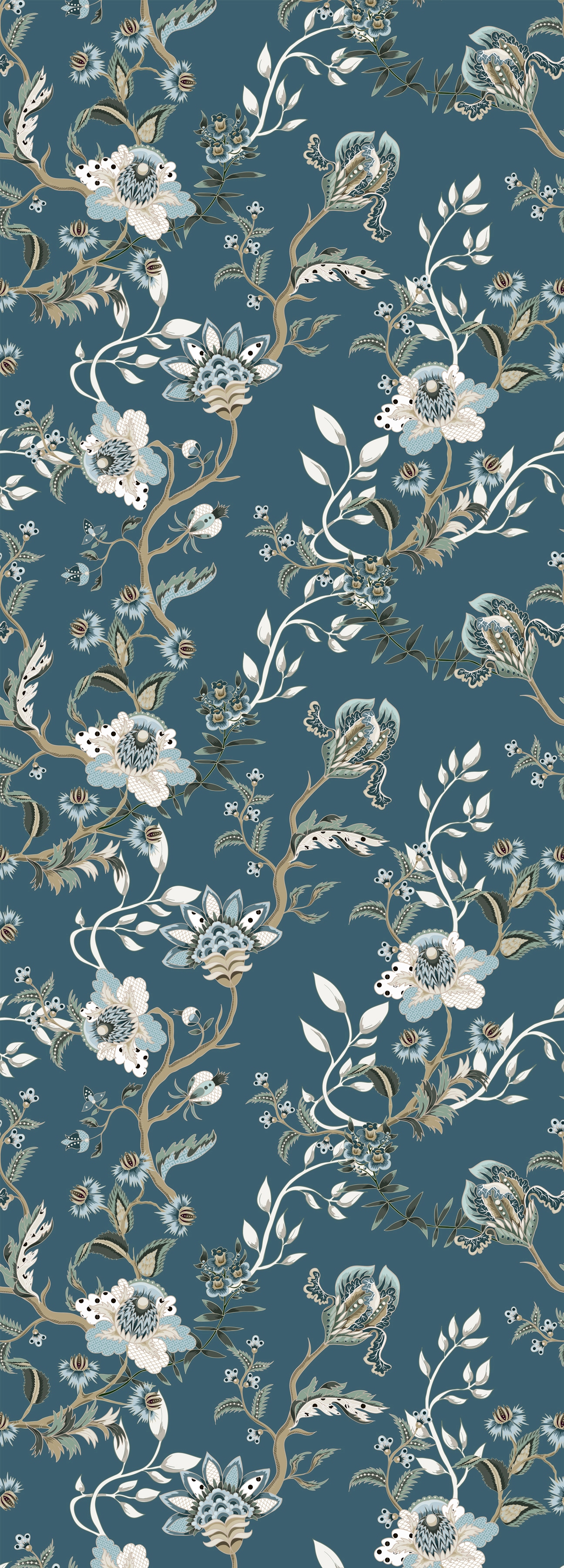 queence Vinyltapete "Clea", bedruckt-Motiv-botanisch-floral-gemustert-natürlich, 90x250cm, selbstklebend, kinderleichte Anbringung, Sticker queence Vinyltapete "Clea", bedruckt-Motiv-botanisch-floral-gemustert-natürlich, 90x250cm, selbstklebend, kinderleichte Anbringung, Sticker von Queence