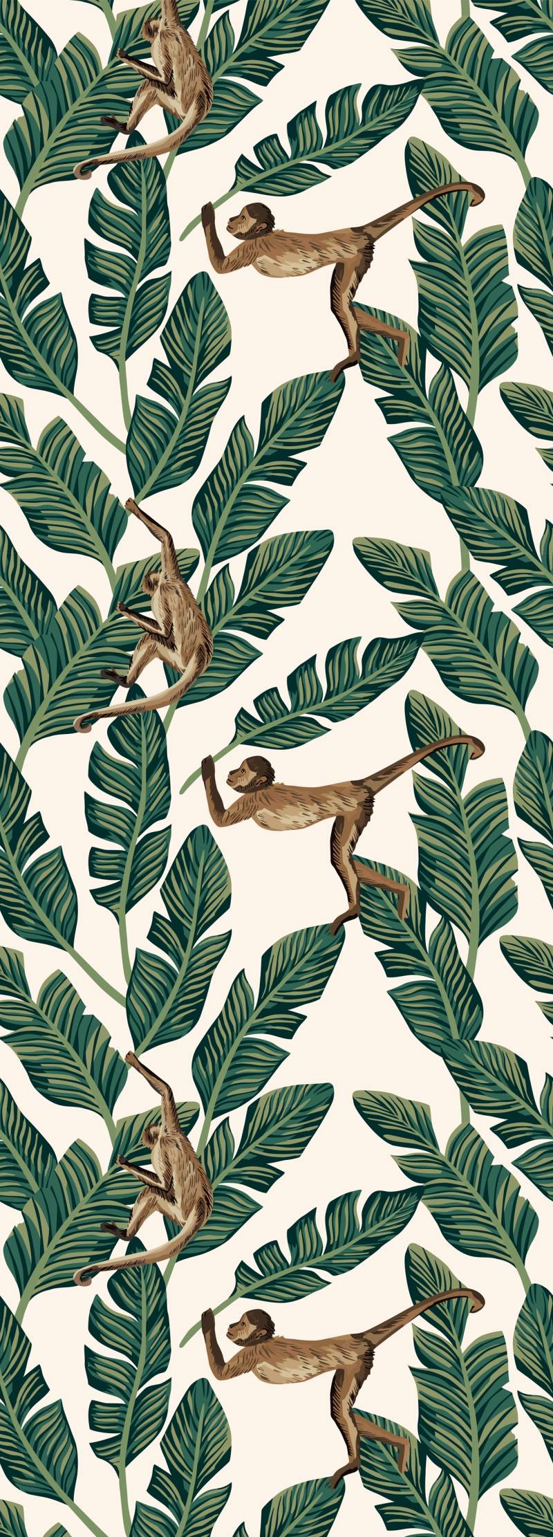 queence Vinyltapete "Enisa" Motiv  bedruckt  botanisch  floral  gemustert  natürlich glatt 90x250cm, selbstklebend, kinderleichte Anbringung, Sticker von Queence