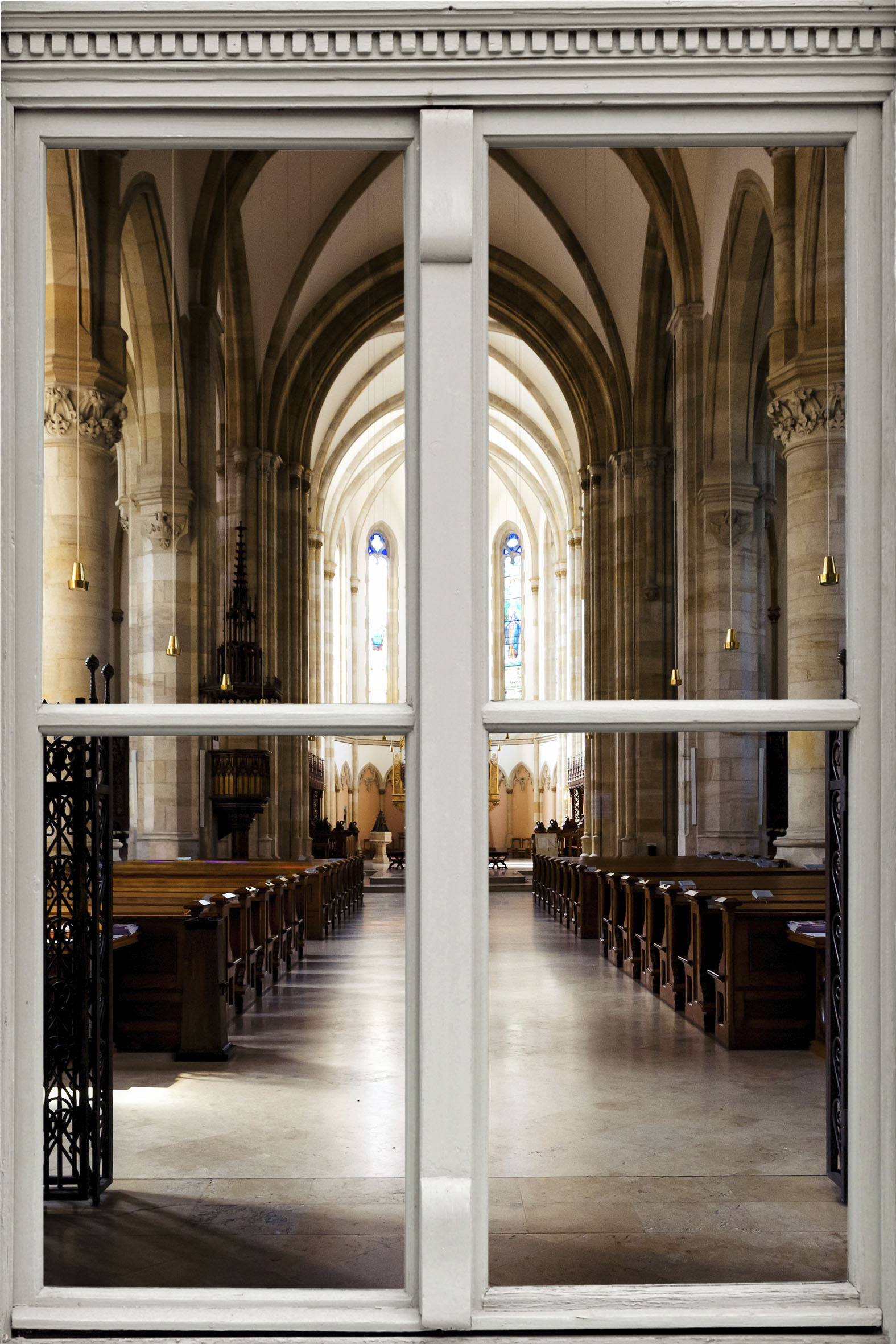 queence Wandsticker "Kirche" von Queence