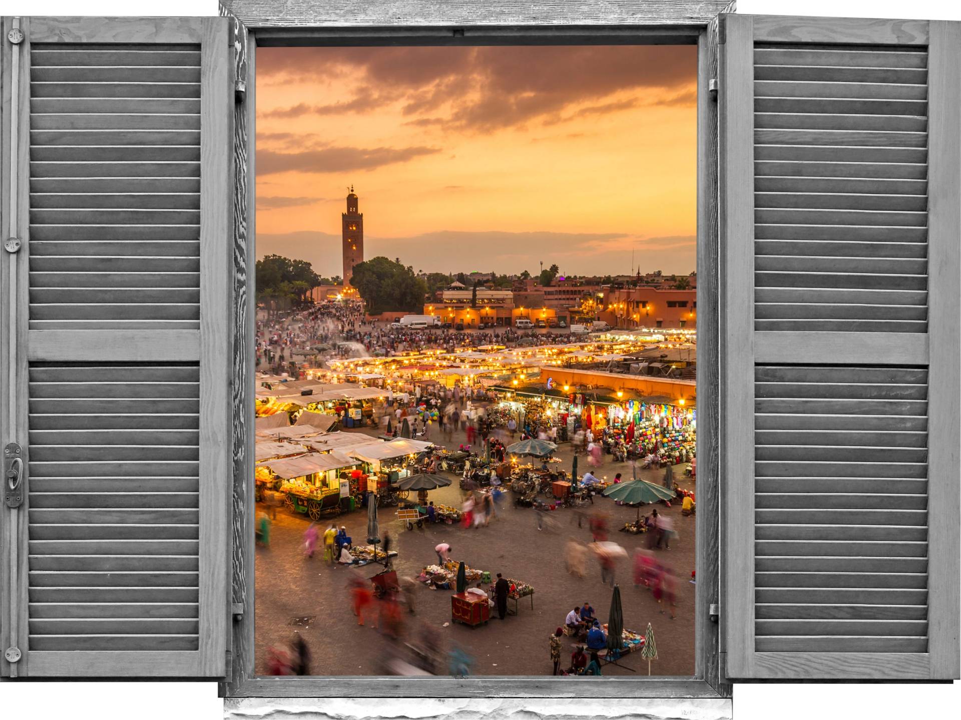 queence Wandtattoo "Marktplatz", (1 St.) von Queence