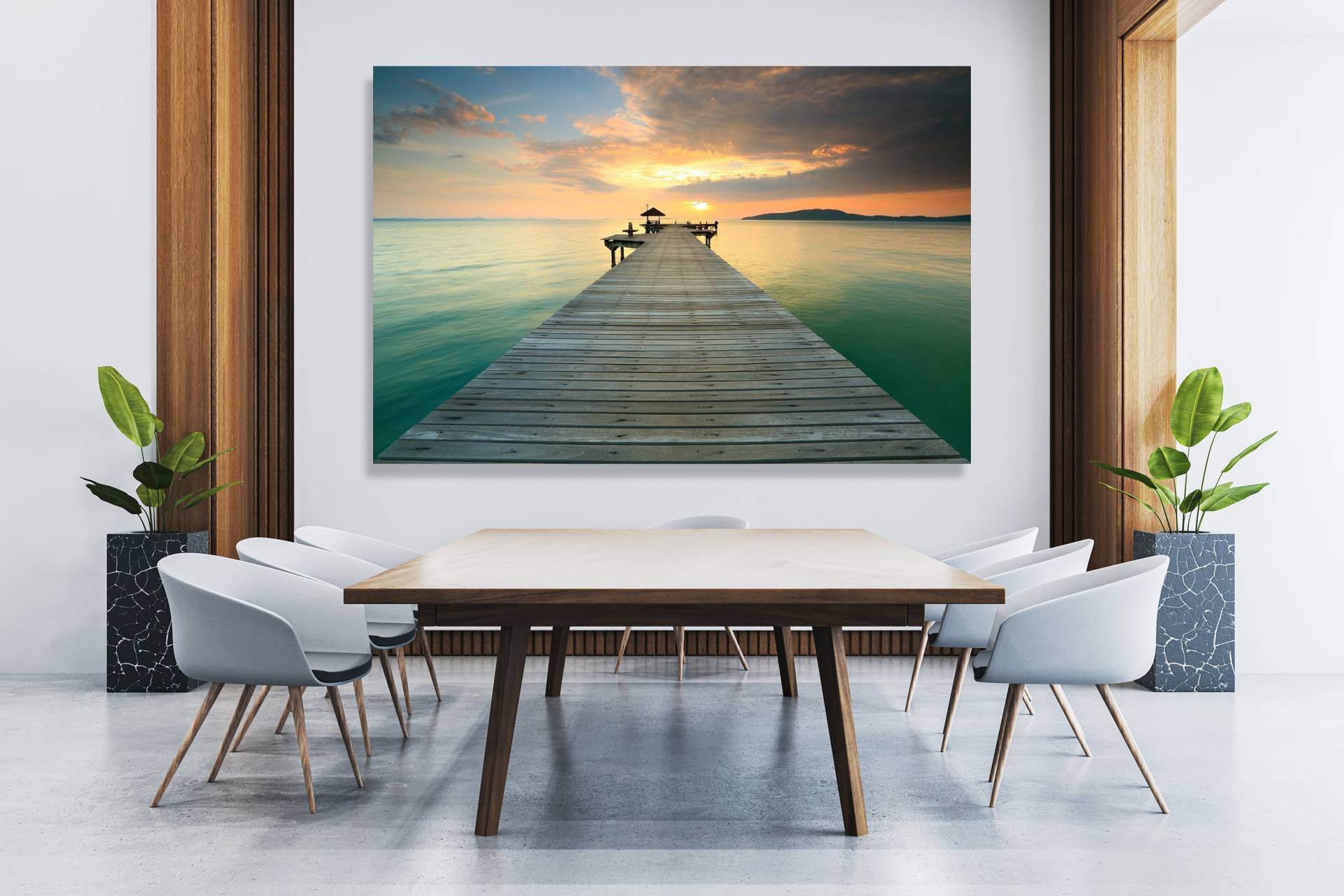 queence XXL-Wandbild "Akustikbild Steg Bali Sonnenuntergang" Bilder vom Sonnenuntergang & -aufgang  Bilder von Asien  Gewässer  Meer  Natur  Steg  Wolken 1 Stk. tlg. Einfache Akustiklösung ohne Baumaßnahme, Schalldämmung, Paneele queence XXL-Wandbild "Akustikbild Steg Bali Sonnenuntergang" Bilder vom Sonnenuntergang & -aufgang  Bilder von Asien  Gewässer  Meer  Natur  Steg  Wolken 1 Stk. tlg. Einfache Akustiklösung ohne Baumaßnahme, Schalldämmung, Paneele von Queence