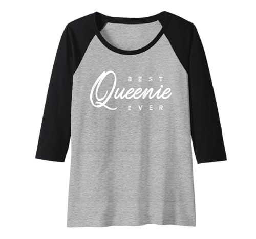 Damen Queenie Shirt Geschenk: Best Queenie Ever Raglan von Queenie Shirts