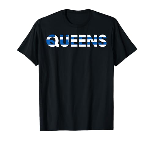 Astoria Queens griechische Flagge, geeignet für Männer und Frauen. T-Shirt von Queens Greek Pride Astoria Products