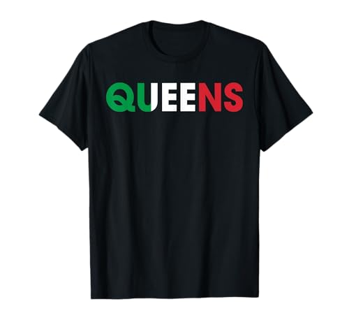 Queens NYC Italienische Flagge, geeignet für Männer und Frauen. T-Shirt Queens NYC Italienische Flagge, geeignet für Männer und Frauen. T-Shirt von Queens Italian Pride Products