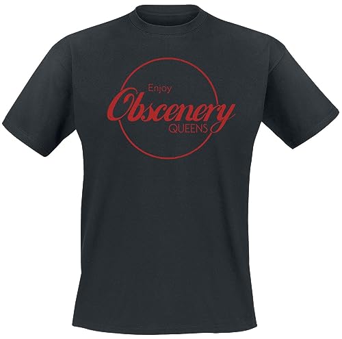 Queens Of The Stone Age Enjoy Obscenery Männer T-Shirt schwarz S 100% Baumwolle Band-Merch, Bands von Queens Of The Stone Age