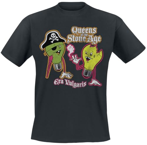 Queens Of The Stone Age Era vulgaris Männer T-Shirt schwarz XXL 100% Baumwolle Band-Merch, Bands von Queens Of The Stone Age