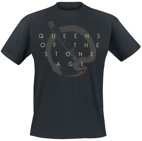 Queens Of The Stone Age In Times New Roman - Bad Dog Männer T-Shirt schwarz XXL von Queens Of The Stone Age