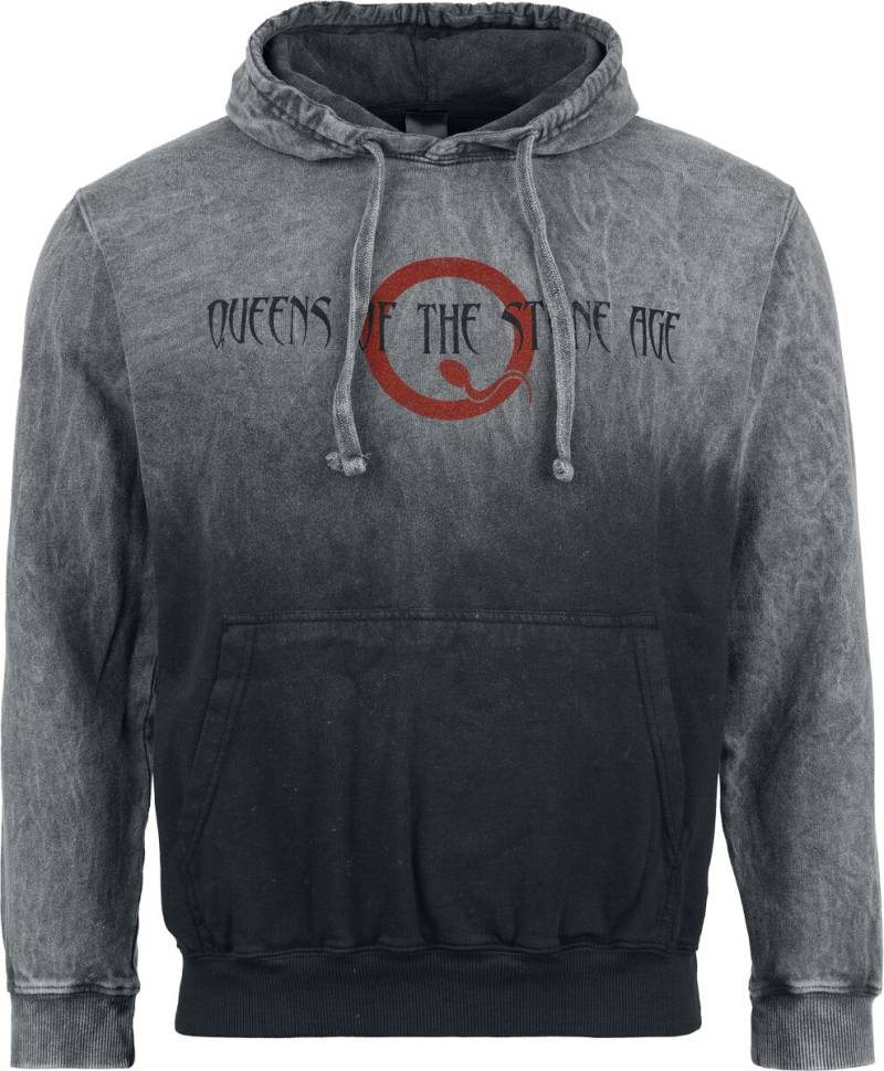 Queens Of The Stone Age Kapuzenpullover - Logo - M bis XXL - für Männer - Größe M - grau  - EMP exklusives Merchandise! von Queens Of The Stone Age