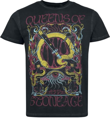 Queens Of The Stone Age Neon Sacrilege Männer T-Shirt anthrazit XXL 100% Baumwolle Band-Merch, Bands von Queens Of The Stone Age