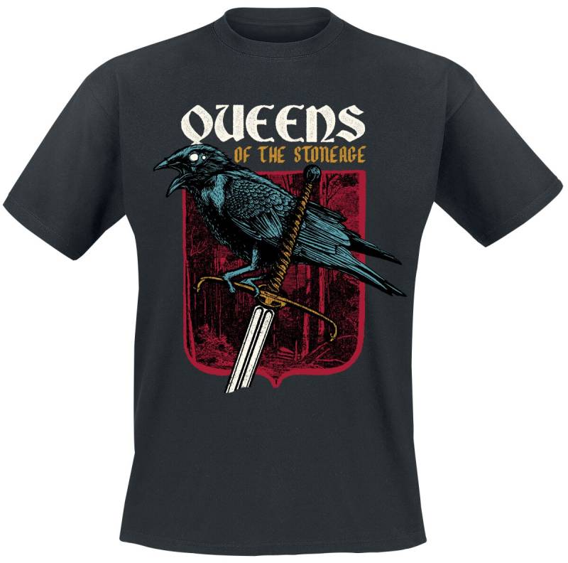 Queens Of The Stone Age Sword Crow T-Shirt schwarz in XL von Queens Of The Stone Age