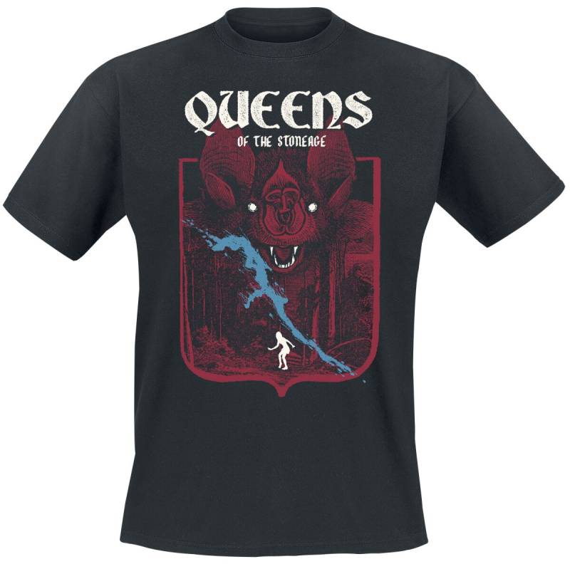 Queens Of The Stone Age T-Shirt - Dark Forrest Bat - S bis 3XL - für Männer - Größe S - schwarz  - Lizenziertes Merchandise! von Queens Of The Stone Age