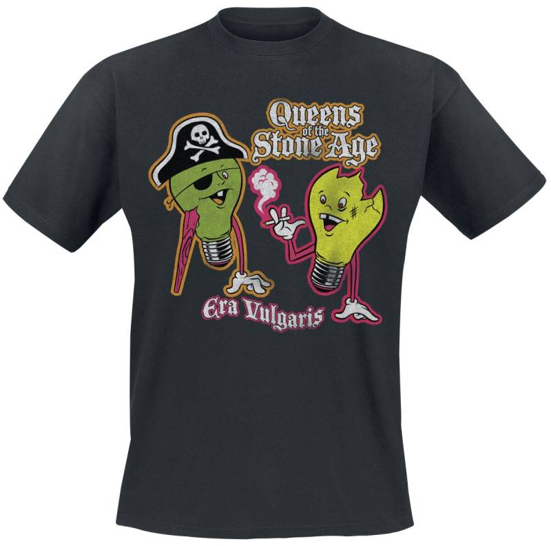 Queens Of The Stone Age T-Shirt - Era vulgaris - S bis 3XL - für Männer - Größe M - schwarz  - Lizenziertes Merchandise! von Queens Of The Stone Age