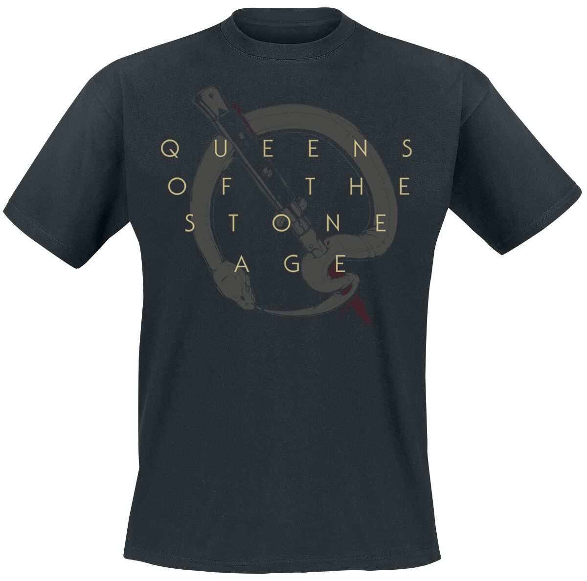 Queens Of The Stone Age T-Shirt - In Times New Roman - Bad Dog - S bis 3XL - für Männer - Größe 3XL - schwarz  - Lizenziertes Merchandise! von Queens Of The Stone Age