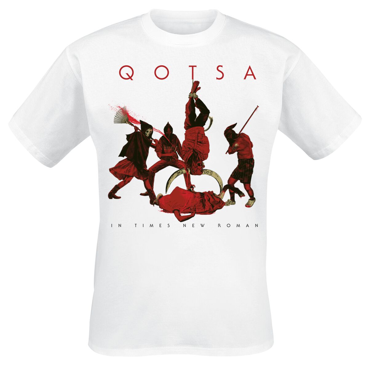Queens Of The Stone Age T-Shirt - In Times New Roman - Emotion Sickness - S bis 3XL - für Männer - Größe XXL - weiß  - Lizenziertes Merchandise! von Queens Of The Stone Age