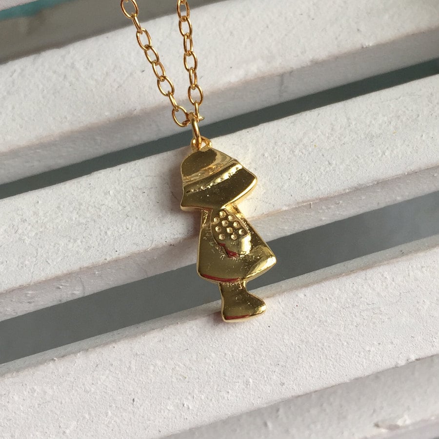 Kleine Mädchen Sterlingsilber Halskette-Golden Nina Halskette-Schöne Halskette-Mädchen Urlaub Geschenk Schmuck Kleine Mädchen Sterlingsilber Halskette-Golden Nina Halskette-Schöne Halskette-Mädchen Urlaub Geschenk Schmuck von QueensJewelryOnline