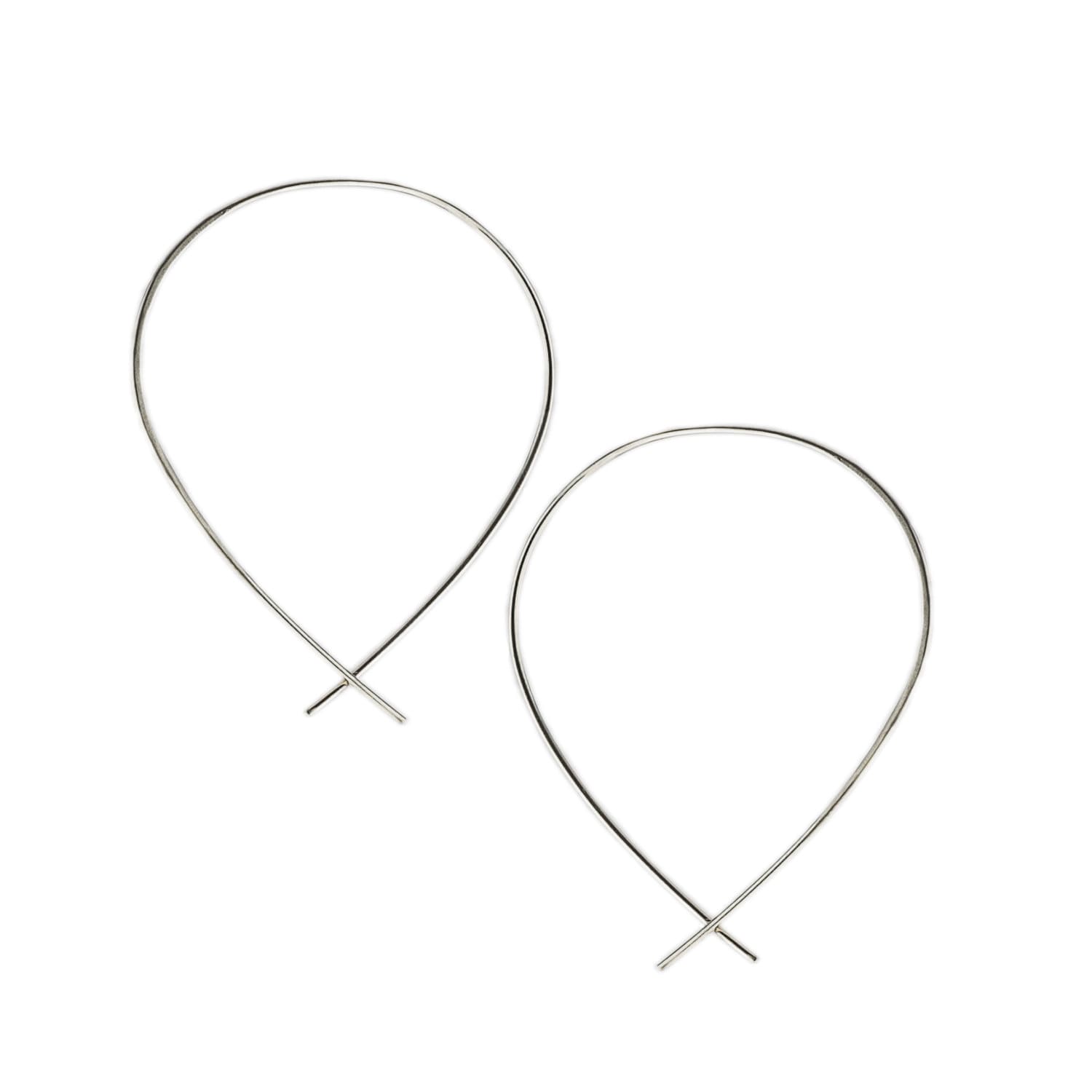 Handgefertigte Creolen Aus 925Er Silber Von Queens Metal von QueensMetalJewelry