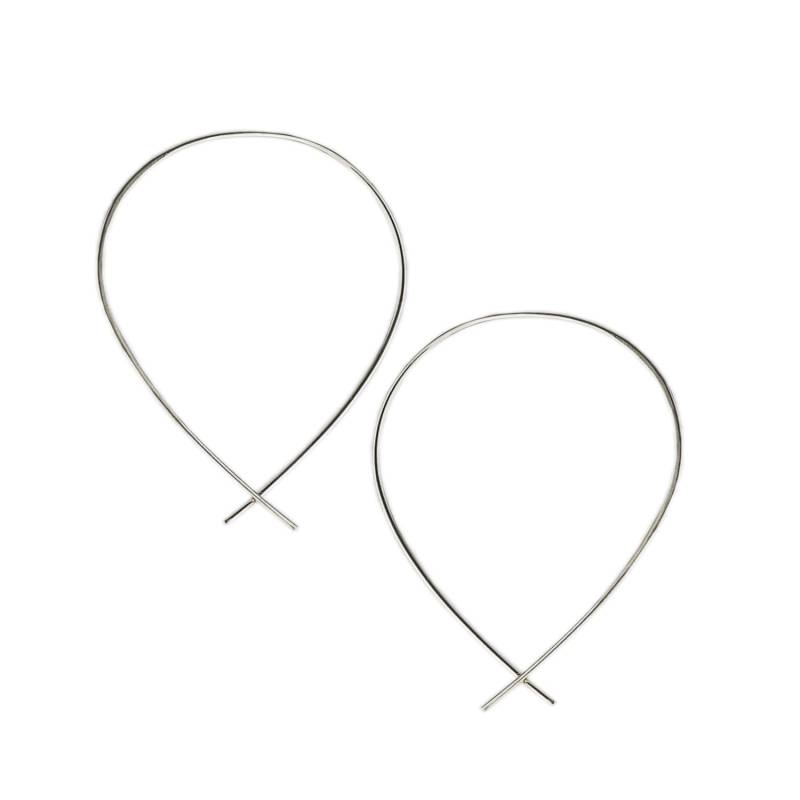 Handgefertigte Creolen Aus 925Er Silber Von Queens Metal von QueensMetalJewelry