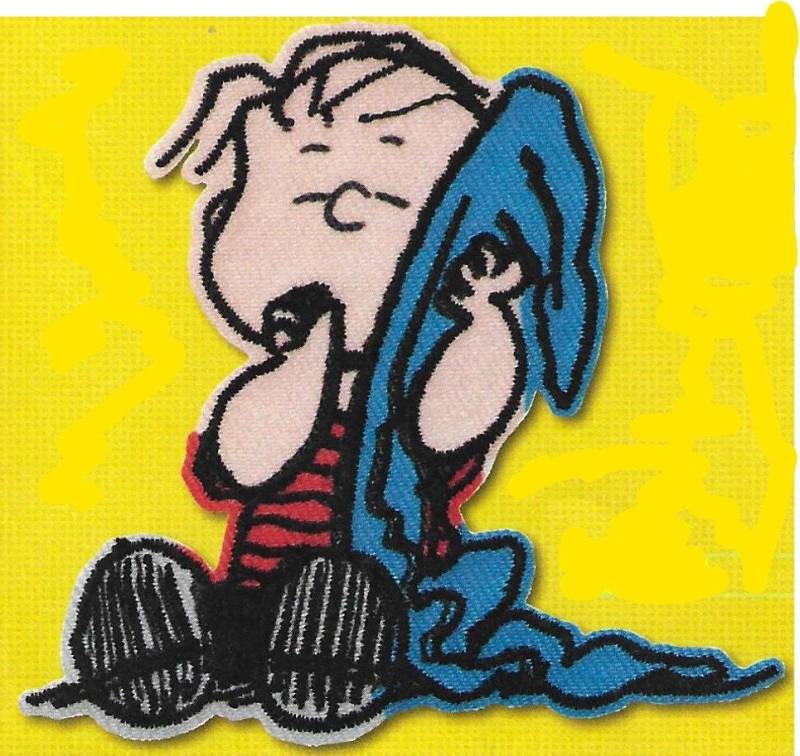 Peanuts©, Linus, Bügelbild, Aufnäher, Applikation, Patches, Flicken, Lizenzware von QueenswayPatchwork