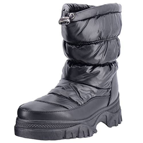 Queentina Schneestiefel Damen Winterboots Winterstiefel Gefüttert 1915 Winterschuhe von Queentina