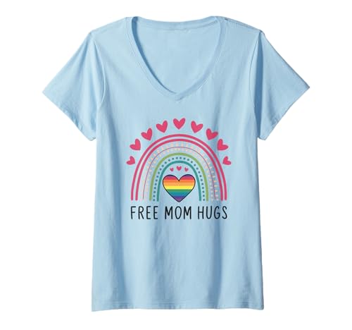 Damen Stolze LGBT-Mutter - Mutter Sohn Tochter LGBTQ Pride Month Mama T-Shirt mit V-Ausschnitt Damen Stolze LGBT-Mutter - Mutter Sohn Tochter LGBTQ Pride Month Mama T-Shirt mit V-Ausschnitt von Queer & Co Apparel.USA