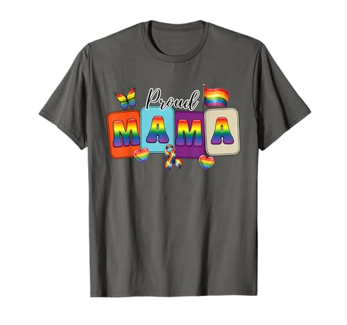 Proud LGBT Mama - Mutter Sohn Tochter LGBTQ Pride Monat Mama T-Shirt Proud LGBT Mama - Mutter Sohn Tochter LGBTQ Pride Monat Mama T-Shirt von Queer & Co Apparel.USA