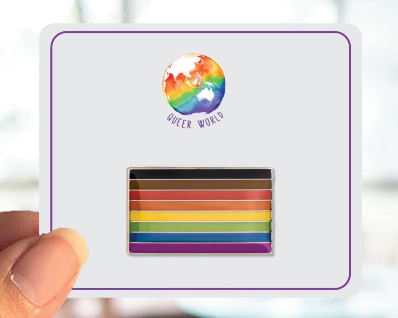 Poc Pride Flagge Rechteck Emaille Pin - Brosche Label Lgbt Geschenk Pride von QueerWorld