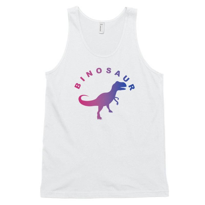 Bisexuelles Pride Shirt - Binosaur Bi Tank Top Lustiges Bisexuelles Flag Unisex Schwarz Oder Weiß Bisexuelles Pride Shirt - Binosaur Bi Tank Top Lustiges Bisexuelles Flag Unisex Schwarz Oder Weiß von QueerlyDesigns
