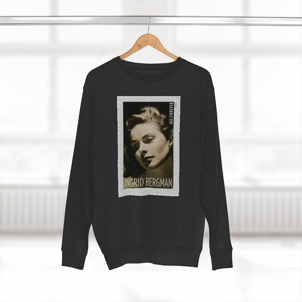 Ingrid Bergman Briefmarke Designer Sweatshirt, Hoodies Und Sweatshirts von QuellomoonCollection