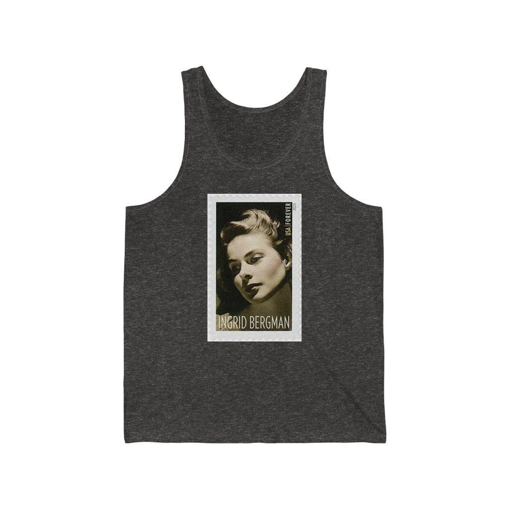 Ingrid Bergman Designer Tank Top, Briefmarke Mode von QuellomoonCollection