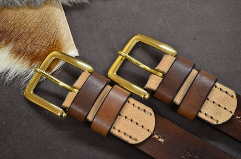 Gürtel Mit Massiver Messingschnalle von Quercur