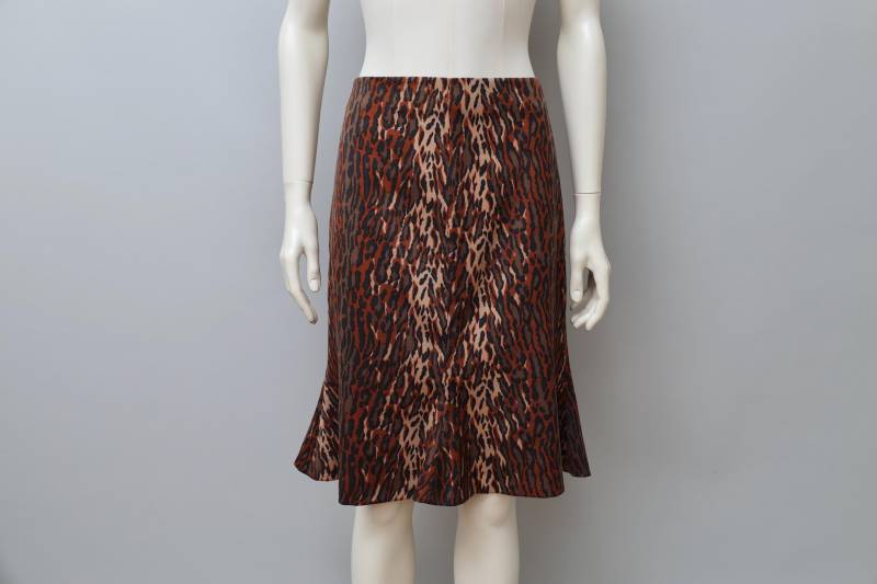 1990S Ultra Ozbek By Rifat Wollrock Mit Leopardenmuster - Large von QuerelleDesFemmes