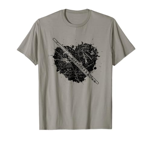 Querflöte Blasmusik Querflötenspieler Querflötist Querflöte T-Shirt Grau S Klassisch geschnitten, Kurzarm, Unisex Erwachsene, Kinder, Musikliebhaber, Klassik-Fans Querflöte Blasmusik Querflötenspieler Querflötist Querflöte T-Shirt Grau S Klassisch geschnitten, Kurzarm, Unisex Erwachsene, Kinder, Musikliebhaber, Klassik-Fans von Querflöte Blasmusik Querflötenspieler