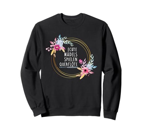 Querflöte Orchester Musik Flöten Konzert Damen Mädchen Sweatshirt von Querflöten Holzblasinstrument Orchesterprobe