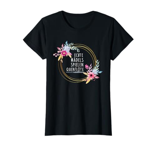 Querflöte Orchester Musik Flöten Konzert Damen Mädchen T-Shirt von Querflöten Holzblasinstrument Orchesterprobe