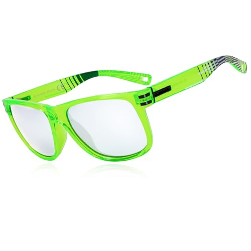 Queshark Sonnenbrille Herren, Luxus Retro Vintage Ultraleicht, UV400 Sonnenbrille Herren Polarisiert für Fahren Angeln Laufen Wandern Golf Reiten von Queshark