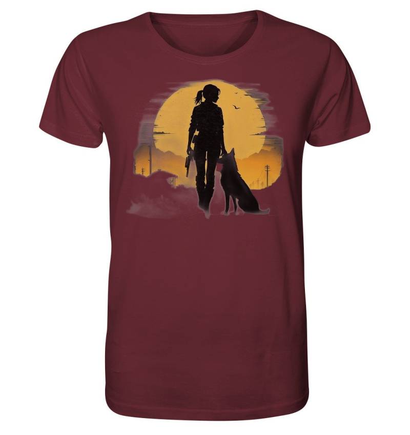 Fallout Woman With Dog - Organic Shirt von QuesteeDE