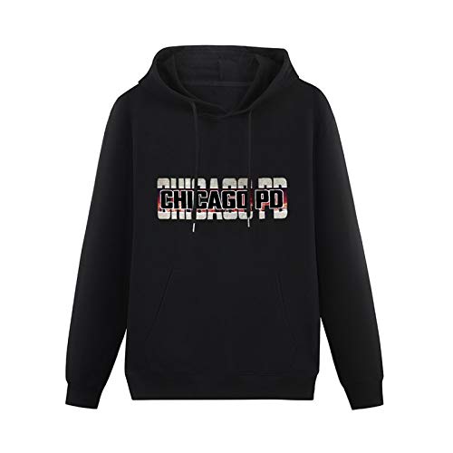 questo Men's Hoodies Chicago Pd Printed Graphic Cotton Sweatshirt Pullover Classic Hoody M von questo