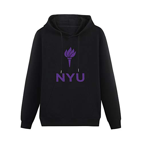 Questo Men's Hoodies NYU New York University Sweatshirt Pullover Classic Hoody S von Questo