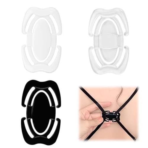 Quesuc 3 Stück Premium Bh Träger Clips Aus Metall, Für Trägerbreite Bis Zu 1,2 Cm, Optimales Bh Zubehör, Bra Halter Für Unsichtbare Träger & Attraktive Betonung Von Ausschnitt Und Rücken von Quesuc