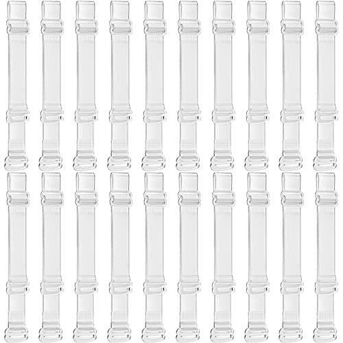 Quesuc BH-Träger Transparent 10 Paare Einstellbar Durchsichtige BH-Träger Damen BH Träger Durchsichtig Transparent Einstellbar Unsichtbar BH-Träger Ersatzträger Einstellbar Träger Ersatzträger Bra von Quesuc