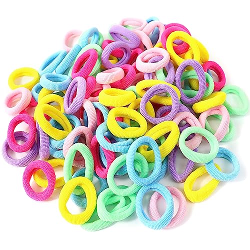 Qufiiry 100 Stück Haargummis Mädchen, Mini Nahtlose Haargummi Mädchen, Mehrfarbig Elastische Baby Haargummi, Soft Zopfgummis für Mädchen, Kinder, Kleinkinder Qufiiry 100 Stück Haargummis Mädchen, Mini Nahtlose Haargummi Mädchen, Mehrfarbig Elastische Baby Haargummi, Soft Zopfgummis für Mädchen, Kinder, Kleinkinder von Qufiiry