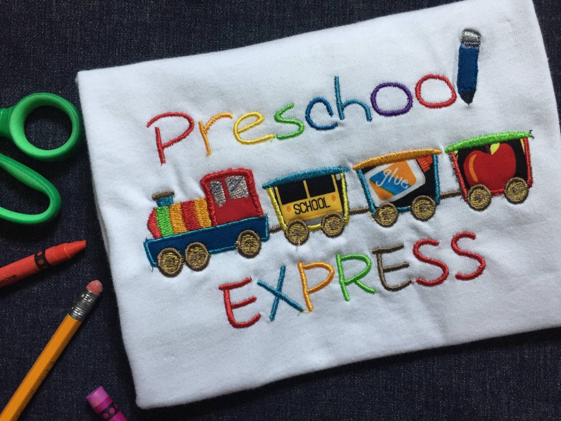 Erster Tag Der Schule Top, Zurück Zur Kleinkind Junge T-Shirt, Vorschule Prek Jungen Zug Oben von QuickStitchNmore