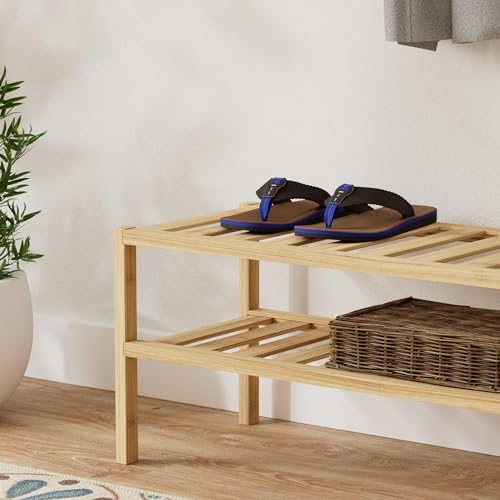 Quickshark Herren Flip Flops Leder Tanga Sandalen Fußgewölbeunterstützung Strandpantoffeln, 2-braun/blau, 39.5 EU von Quickshark