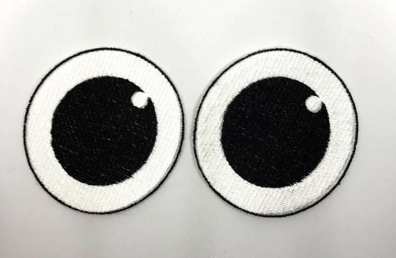 Cartoon Auge Gestickte Patches von QuidVis