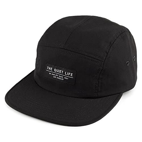 The Quiet Life Foundation 5 Panel Cap - Schwarz - Einstellbar von The Quiet Life
