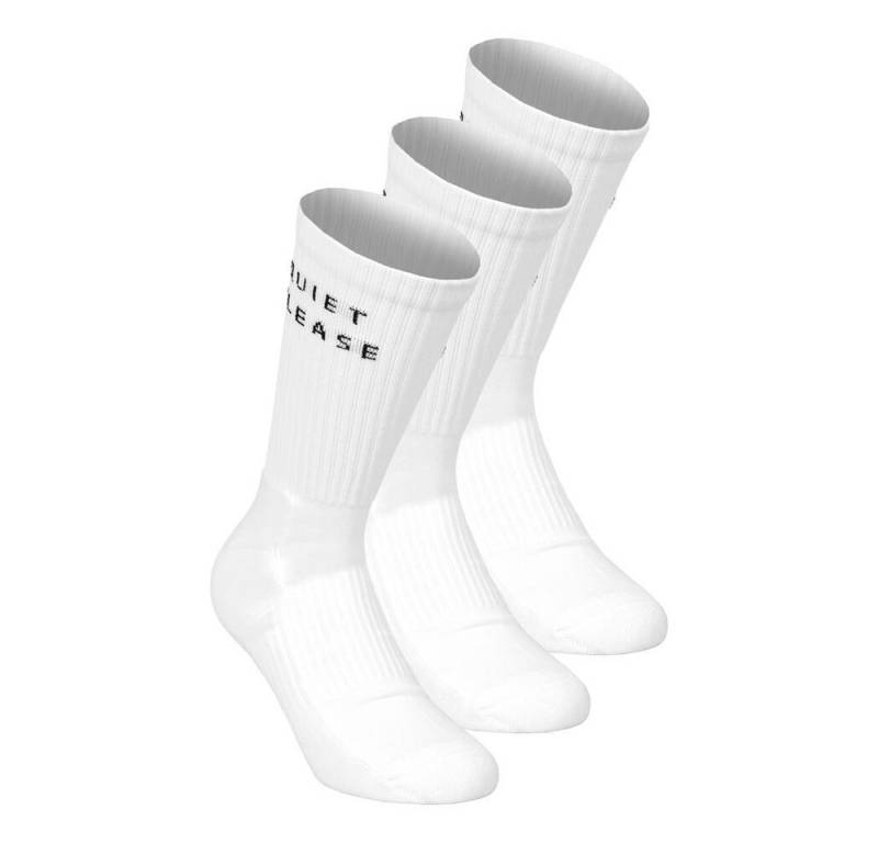 Quiet Please Tennissocken Performance Socks Long 3 Pack von Quiet Please