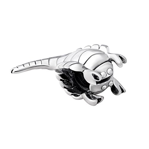 Quiges 925 Sterling Silber 3D Horoskop Skorpion Sternzeichen Charm Bead von Quiges
