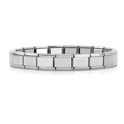 Quiges - 9mm Italian Style Modul Armband Edelstahl Glänzend Mit Öffnungswerkzeug Komplett für Italienische Charm Module Quiges - 9mm Italian Style Modul Armband Edelstahl Glänzend Mit Öffnungswerkzeug Komplett für Italienische Charm Module von Quiges