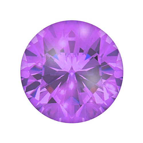 Quiges Austauschbare Mini Coin 12mm Wechselstein Violett Rund Zirkonia für Ringe-Ohrringe-Anhänger-Armband Halter Quiges Austauschbare Mini Coin 12mm Wechselstein Violett Rund Zirkonia für Ringe-Ohrringe-Anhänger-Armband Halter von Quiges