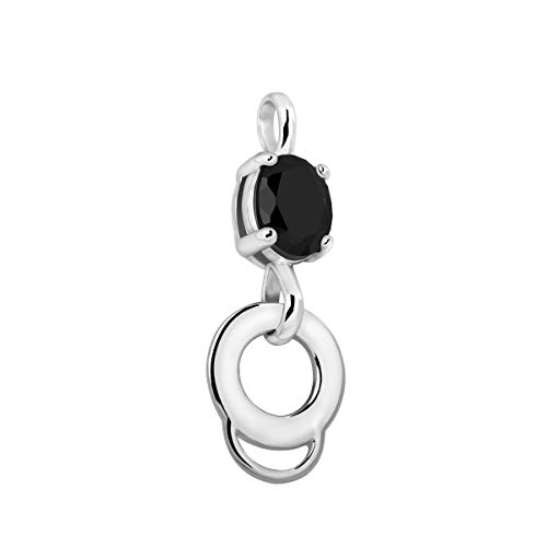 Quiges Charms Anhänger Carrier Versilbert Damen Schmuck für Bettelarmband von Quiges